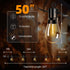 S14 Bulb 50Ft 15M Dimmable Outdoor Patio String Lights: Shatterproof Outside Waterproof Light - Remote Connectable