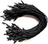 LGEGE 500 pcs 7.5-inch Black Hang Tag Nylon String Snap Lock Pin Loop Fasteners Hook Ties