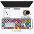 Desk Pad Mat Gaming Mouse Pads Set - XXL Large Mouse Pad with Coasters for Office & Home (31.5"x 11.8")