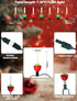 Hobbynors Set 7 7.5ft Vintage Christmas Bubble Lights - of Nostalgic Bubbling Lights on Green Wire, UL Certified Old