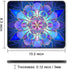 BOSOBO Gaming Mouse Pad - Rectangle Mandala Mouse Mat, Small Mousepad with Designs, Non-Slip Rubber Mouse Pad with