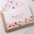 Liheheca Pack 24, Set 4x6 Inch Floral Thank You Cards with Kraft Envelopes and Wax Seal Stickers, Bulk of Flower
