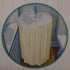 Diamond Stitch Fabric Bathroom Sink Skirt, Waterproof Utility Sink Cover Fits Standard Size Sinks for Storage (Beige)