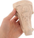 4pcs 12x6cm NUOBESTY Solid Wood Carved Furniture Legs for Sofa and Coffee Table, Heavy Duty DIY Wooden Feet for Bedside
