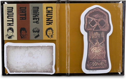 The Goonies "Never Say Die" Treasure Map Sticky Note and Tab Box Set, Notepad Stationery for School Supplies