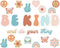 Hippie Be Kind And Do Your Thing Cutouts, Classroom Bulletin Board Groovy Positive Sayings for School Home Decor