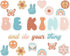 Hippie Be Kind And Do Your Thing Cutouts, Classroom Bulletin Board Groovy Positive Sayings for School Home Decor