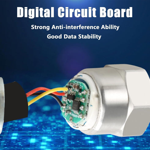200 PSI Pressure Transducer Sensor with Connector Harness, 1/8"NPT Thread Stainless Steel Transmitter
