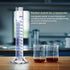 Thick Glass Graduated Cylinder, Measuring Liquid Lab Hexagon Base, 250ML with One Glass Dropper