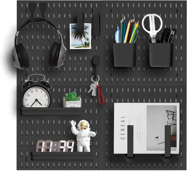 Revamp Your Space with Versatile Pegboard Kit, Organize Home, Office, and Gaming Setup with Customizable Solutions,