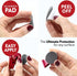 Force Magnet Magnetic Clips Pack of 10, Heavy Duty Super Strength Clips with Anti Scratch Pads (Red)