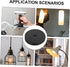 10pcs BESPORTBLE Lamp Covers Circles for Table Floor Lamps Sturdy Iron Shade Holder for Rewiring and Repair Disc