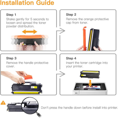 E-Z Ink Compatible Toner Cartridge Replacement for Brother TN336, TN331, 4 Pack for MFC-L8850CDW
