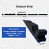 Duco 9in Classic Rib Profile Foam Closure Strips, 3 ft Long Outside Roof Closure Strips (20 Pcs)