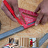 Kapro 446 High Definition Anodized Rafter Square, 7 Inch, Lightweight & Compact with Conversion Table and Protractor