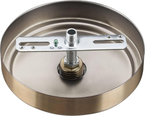 Aspen Creative 21508-42, 5-1/2" 1" 2 Pack Transitional Chandelier & Light Fixture Canopy Kit w/Collar Loop, Warm Brass