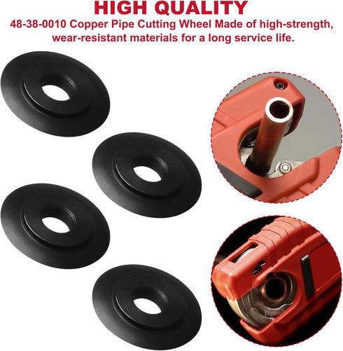 48-38-0010 Copper Pipe Cutting Wheel 4-Pack for Milwaukee 12-volt Copper Tubing Cutter Model 2471