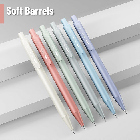 Mr. Pen Pastel Mechanical Pencil Set, 6 Pack, 0.5 & 0.7mm, Aesthetic Cute Pencils with Lead Refills & Erasers
