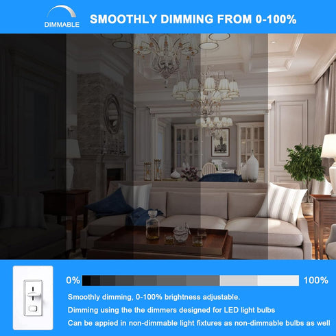 E12 Bulb Dimmable C7 Bulb E12 Bulb 60W, 4000K, T6 120V 7W 630LM E12 Bulbs 6 Pack TAIYALOO LED Equivalent to Halogen