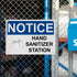 Voodoxo 8 12 Weatherproof OSHA Wash Hands Sign (Hand Sanitizer Station) Portrait Vertical in" x in" Indoor Outdoor UV