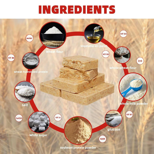 LAIFUFIRM (572 Emergency Food Bars Survival Rations Mre Meals High Calorie Bars Military Food Hardtack Compressed
