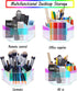 Luxurious Spin Makeup Organizer, Iridescent Makeup Brushes Holder
