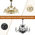 25mm 4 1/4-28 Inch PATIKIL Lamp Shade Finial, Pcs Lamp Finials Caps Knob Threaded Base Iron Solid Lamp Finial
