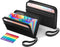 Small Receipt Coupon Organizer, A6 Size, 12 Pockets Accordion File Organizer with Zipper Closure - 2 Packs