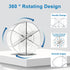 GHANJU 360 6 Acrylic Rotating Pen Holder for Desk, Degree Clear Pencil Holder Crayon Organizers for Kids, Compartments