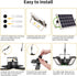 176 4 1 4 Auzev Solar Shed Light Indoor Outdoor Upgrade LED and Heads Solar Powered Motion Sensor Pandent Daytime Work