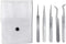 Microdissection Forceps Set with 5 Fine Point Forceps