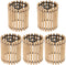 ARTIBETTER Bamboo Lamp Shade 2.36 Inch Drum Lampshade Natural Wicker Lamp Cover