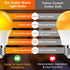 A15 Bulb 1800K, Bulb 7W 40W, E26 (8, Neporal Amber LED Light True Blue Light Blocking Sleep Aid for Bedroom Nursery