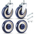 4 Pack Shopping Cart Replacement Wheels Kit 5-inch Stem Caster Wheels with