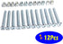 FGen 12pcs M6 M6 60mm Hammer Crib Accessories Bolt Nut x Bookcase Reclining Head Screw Nut