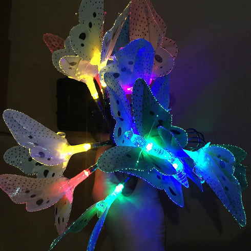 12 Solar Outdoor Lights, Garden Lights, LED Butterfly Decorative Lights for Fence, Yard, Pathways, Solar Spot Lights