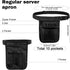 Gsbnjuy Pack Server Waist Pouch Server Apron with Pockets Restaurant Waitress Waist Pouches Black Organizer Belt