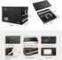 Fireproof Document Box with Lock, Portable File Organizer Storage Box for Legal/Letter Size Hanging Folders, Collapsible