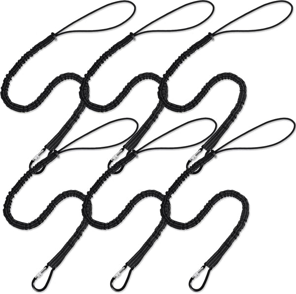 LEIFIDE 6 Pack Tool Lanyard Tether with Adjustable Loop End, Weight Limit 8KG/17.6lb, Aluminum Screw Lock