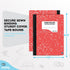 Enday Composition Notebooks - Wide Ruled Paper, Colored Marble Covers, 100 Sheets (200 pages), Marble Notebooks