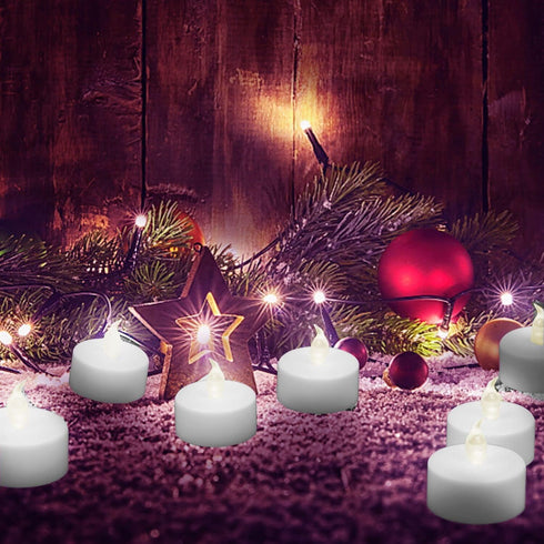 LED Tea Light Flameless Candles: 24PACK with Remote Control, Long Lasting Battery Operated Tealights for Home Decor