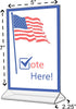 8 Pack 5x7 Inch Counter Marketing Holders Sign Holder Double Sided Top Load Clear Acrylic Menu Price List or Notice
