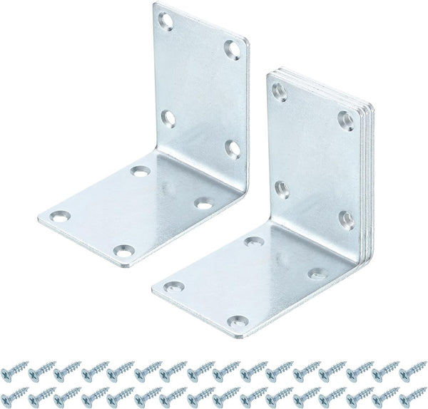 uxcell 4 Set L Corner Bracket Corner Brace Metal Joint Right Angle