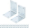 uxcell 4 Set L Corner Bracket Corner Brace Metal Joint Right Angle
