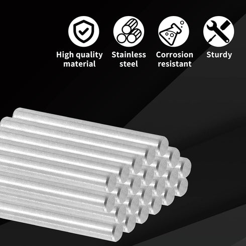 Qjaiune 10pcs 4x30mm Shelf Dowel Pins Stainless Steel Pegs, Bunk Bed Support Pins Rod Fasten Elements, Cabinet Dowel