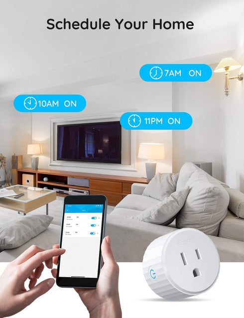 Govee Smart Plug, Mini WiFi Outlet with Timer Function & Group Controller, Alexa & Google Assistant Compatible, 1 Pack