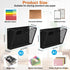 MFTEK Magnetic File Holder, 3 Pockets Wall File Folders, No Drilling Magnetic Paper Holder for Document and Mail
