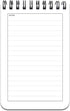 BookFactory To Do List Notebook/Journal, 120 Pages, 3.5 x 5.25, Durable Translucent Cover, Wire-O Bound