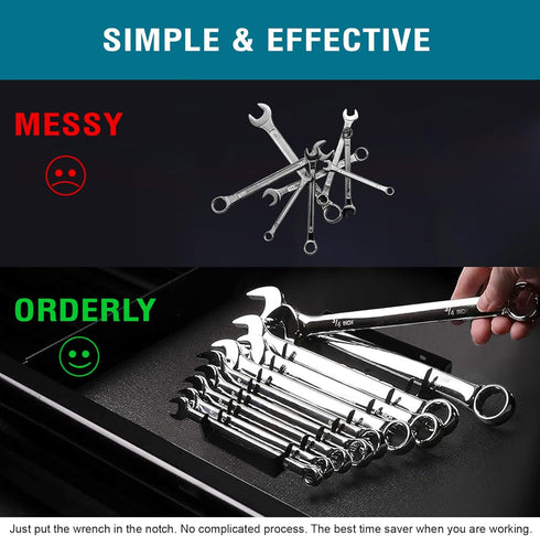 Pegboard Tool Organizer Shelves, Store Various Screwdrivers, Wrenches, Sockets, etc. (Wrench Storage Rack)