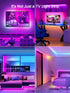11.5ft 32-55 Inch KANTUTOE TV LED Lights, LED Lights for TV, RGB TV Backlight Behind with Remote, Music Sync Bluetooth